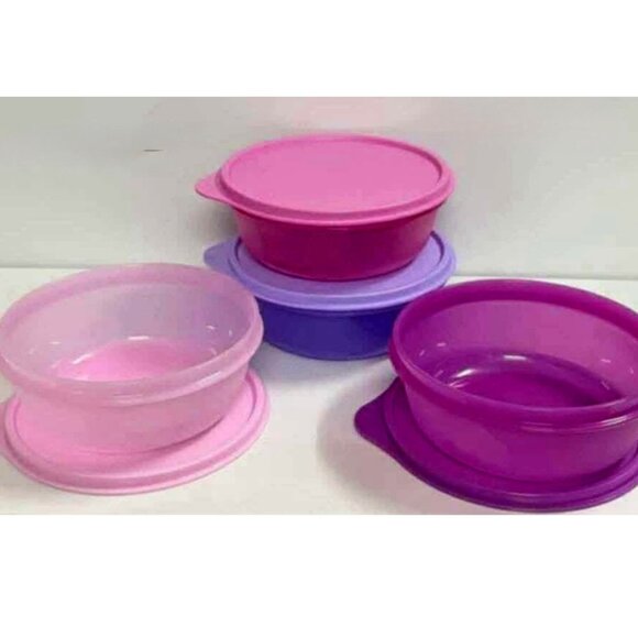Tupperware SS 600ml Bowls - 4pc Set - Picture 1 of 3